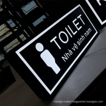 High Quality Diy Advertising Led Hollow Light Box For Shop / Bus Stop / Cinema/Toliet